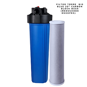 Filtro Big Blue 20" Carbon Block Reduz Enxofre