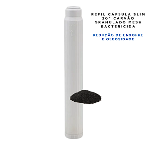 Refil cápsula Slim 20" carvão granulado