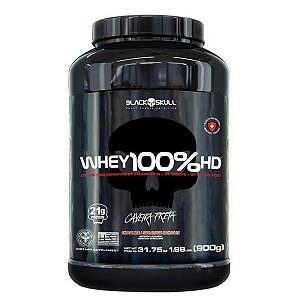 WHEY 100% HD BLACK SKULL - 900G (WPC, WPI E WPH)