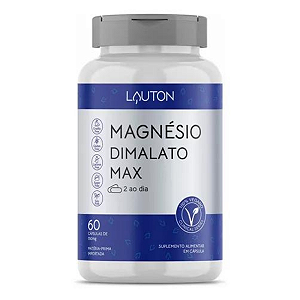 Magnésio Dimalato Max - 60 Cápsulas Lauton Nutrition