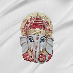 Cabeça Ganesha Vermelha