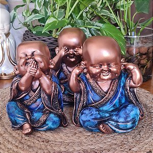 Trio de Budas Não Vejo, Não Ouço, Não Falo - G