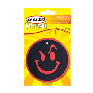 Aromatizante emoticon strawberry Auto Fresh 6,5gr Ref. 1870