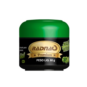 Aromatizante gel maça verde Radnaq 60gr
