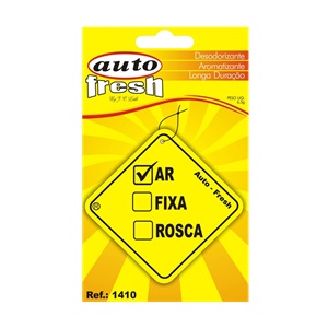 Aromatizante placa ar Auto Fresh 6,5gr Ref. 1410