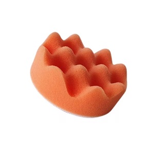 Boina de espuma ondulada corte laranja Rolyjones 2"