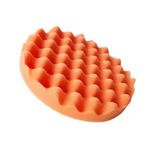 Boina de espuma ondulada corte laranja Rolyjones 5"