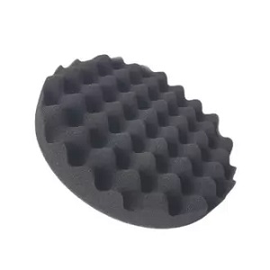 Boina de espuma ondulada lustro grafite c/ velcro Rolyjones 8"