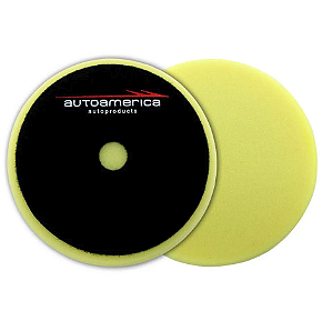 Boina de espuma refino amarela Autoamerica 6"