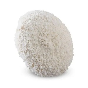 Boina de lã dupla face corte branca Rolyjones 5"