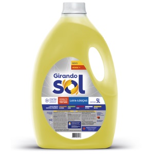 Detergente lava louça neutro Girando Sol 5L