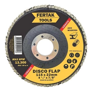 Disco flap cônico 4.1/2" grão 40 Fertak