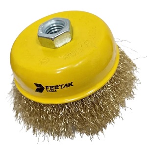 Escova aço ondulado 64mm M14 Fertak Ref. 2750