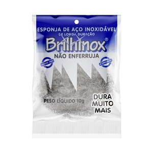Esponja de aço inox Brilhinox 10gr