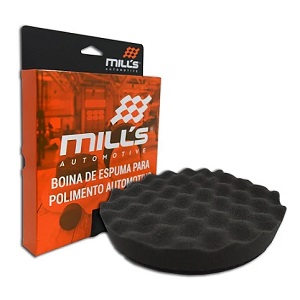 Boina de espuma ondulada lustro grafite Mills 6"