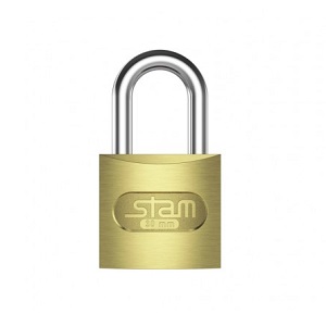 Cadeado zamac latonado Stam 30mm