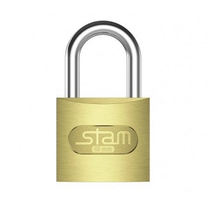 Cadeado zamac latonado Stam 40mm