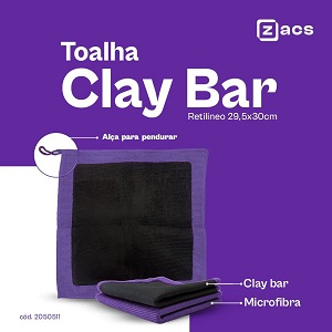 Toalha clay bar Zacs 29,5x30cm