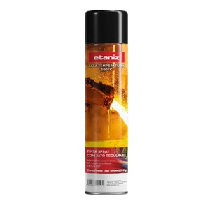 Tinta spray alta temp. preto fosco Etaniz 400ml