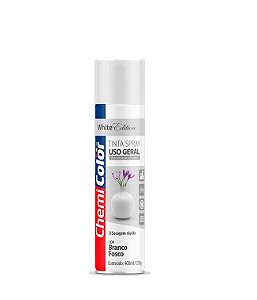 Tinta spray branco fosco Chemicolor 400ml