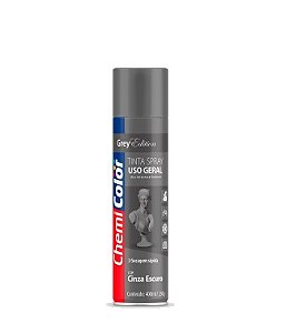 Tinta spray cinza escuro Chemicolor 400ml