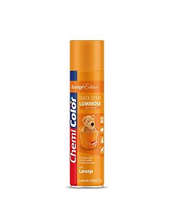 Tinta spray luminosa laranja Chemicolor 400ml