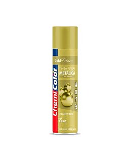 Tinta spray metálica ouro Chemicolor 400ml