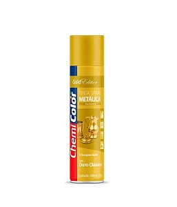 Tinta spray metálica ouro clássico Chemicolor 400ml