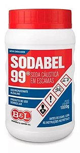 Soda em escamas 99% Bel 1kg