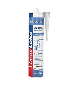 Silicone acético branco Chemicolor 250gr