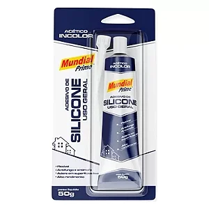 Silicone acético incolor Mundial Prime 50gr