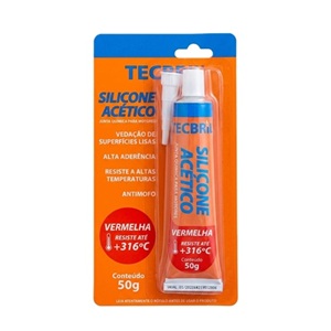 Silicone acético vermelho Tecbril 50gr