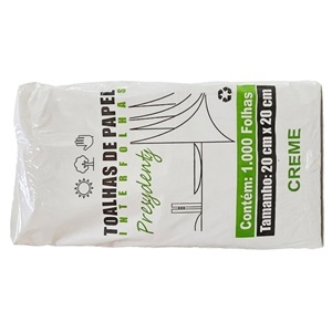 Papel toalha creme Presydenty c/ 1000 fls