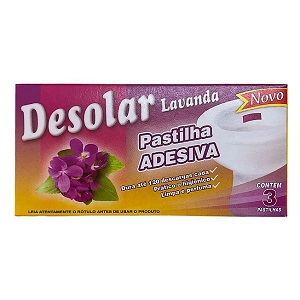 Pastilha sanitária adesiva lavanda Desolar c/ 3 pcs