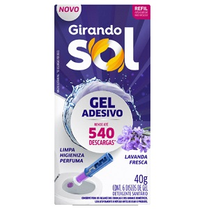 Pastilha sanitária refil c/6 pcs lavanda Girando Sol 40gr
