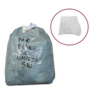 Pano de limpeza branco 5kg