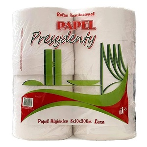 Papel higiênico branco Presydenty 8x300m