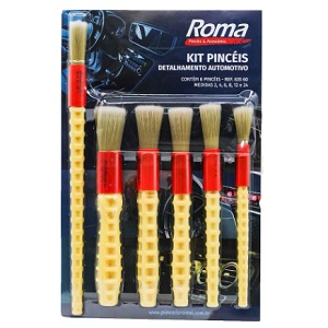 Kit de pincéis c/6 pcs Roma Ref. 635-60