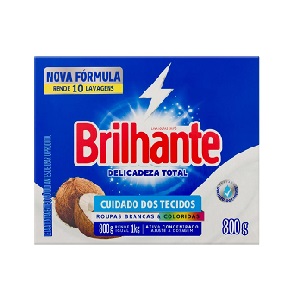 Sabão em pó delicadeza total Brilhante 800gr