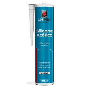 Silicone acético preto Unipro 260ml