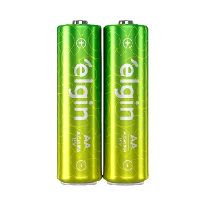 Pilha alcalina pequena AA Elgin 1,5V