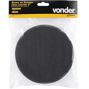 Boina de espuma lisa lustro grafite Vonder 6"