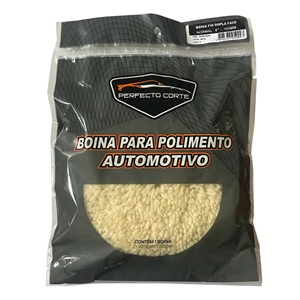 Boina de lã dupla face corte branca Perfecto Corte 8"