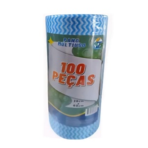 Pano multiuso azul c/100 pcs JS 28x40 cm Ref. 281