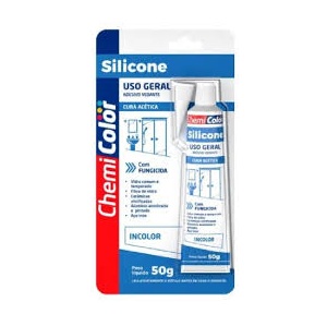 Silicone acético incolor Chemicolor 50gr