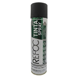Tinta spray preto fosco Refoc 400ml