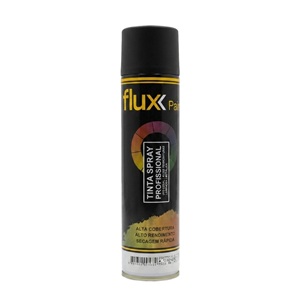 Tinta spray preto fosco Flux 400ml