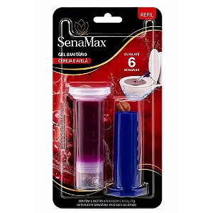 Gel sanitário c/ aplicador + 6 pcs cereja Senamax 17gr