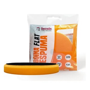 Boina de espuma lisa flat laranja refino Lincoln 6"
