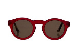 Sally vermelho leitoso/ tartaruga com lentes clássicas